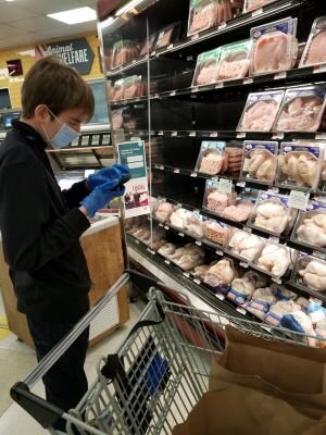 Nikolas at work in Whole Foods